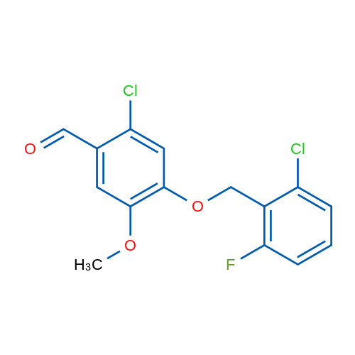 2-Chloro-4-((2-chloro-6-fluorobenzyl)oxy)-5-methoxybenzaldehyde 1g