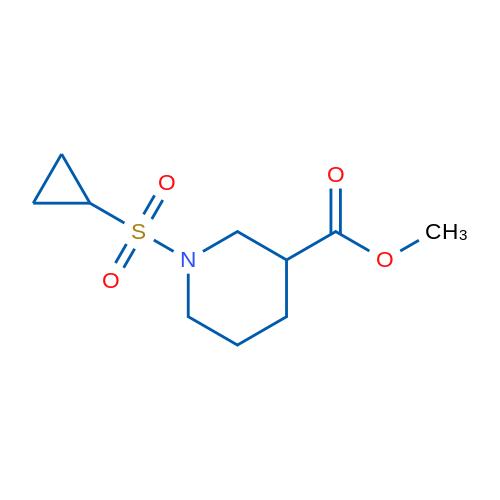 Methyl 1-(cyclopropylsulfonyl)piperidine-3-carboxylate 1g