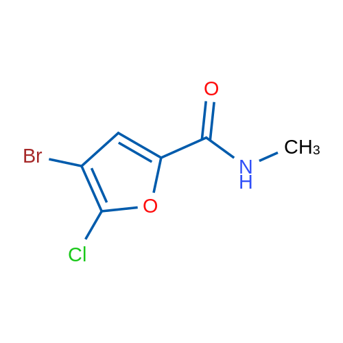 4-Bromo-5-chloro-N-methylfuran-2-carboxamide 1g