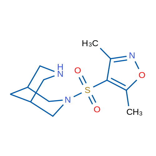 4-(3,7-Diazabicyclo[3.3.1]nonan-3-ylsulfonyl)-3,5-dimethylisoxazole 1g