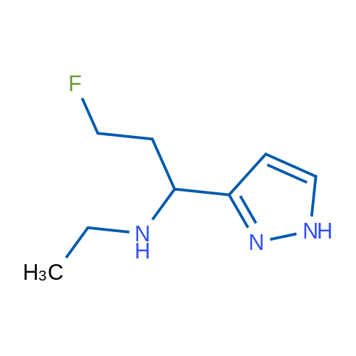 N-Ethyl-3-fluoro-1-(1H-pyrazol-3-yl)propan-1-amine 1g