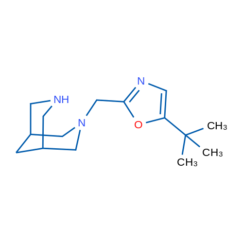 2-(3,7-Diazabicyclo[3.3.1]nonan-3-ylmethyl)-5-(tert-butyl)oxazole 1g