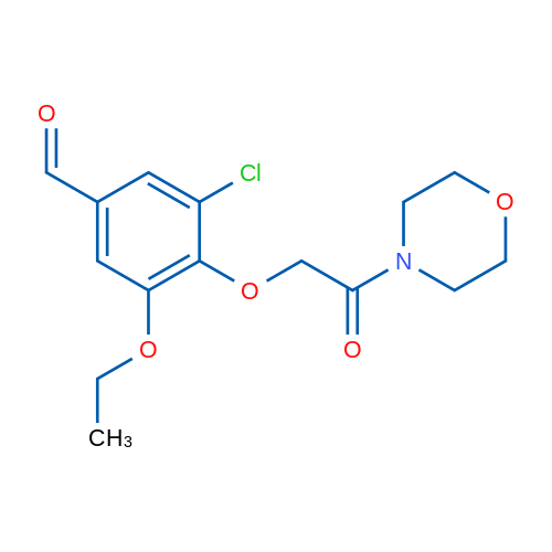 3-Chloro-5-ethoxy-4-(2-morpholino-2-oxoethoxy)benzaldehyde 1g