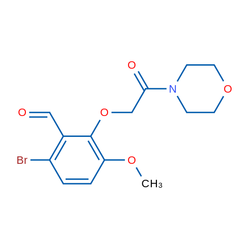 6-Bromo-3-methoxy-2-(2-morpholino-2-oxoethoxy)benzaldehyde 5g
