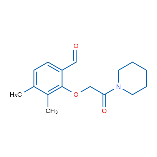 3,4-Dimethyl-2-(2-oxo-2-(piperidin-1-yl)ethoxy)benzaldehyde 5g