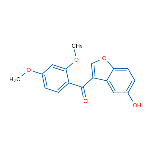 (2,4-Dimethoxyphenyl)(5-hydroxybenzofuran-3-yl)methanone 1g