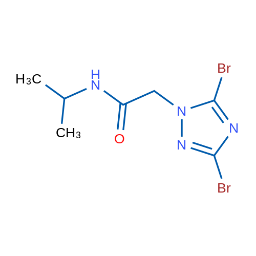 2-(3,5-Dibromo-1H-1,2,4-triazol-1-yl)-N-isopropylacetamide 1g