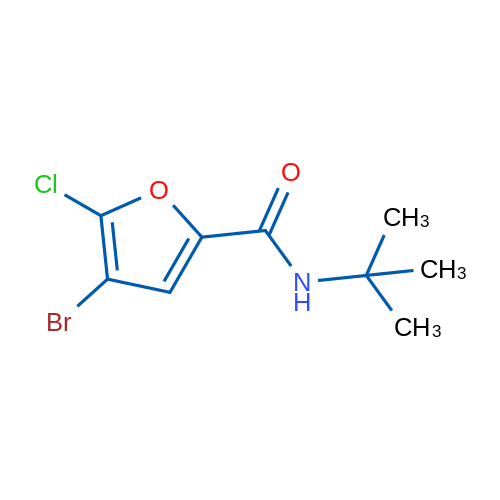 4-Bromo-N-(tert-butyl)-5-chlorofuran-2-carboxamide 1g