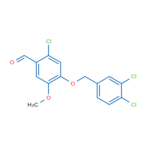 2-Chloro-4-((3,4-dichlorobenzyl)oxy)-5-methoxybenzaldehyde 5g