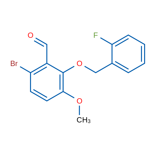 6-Bromo-2-((2-fluorobenzyl)oxy)-3-methoxybenzaldehyde 1g
