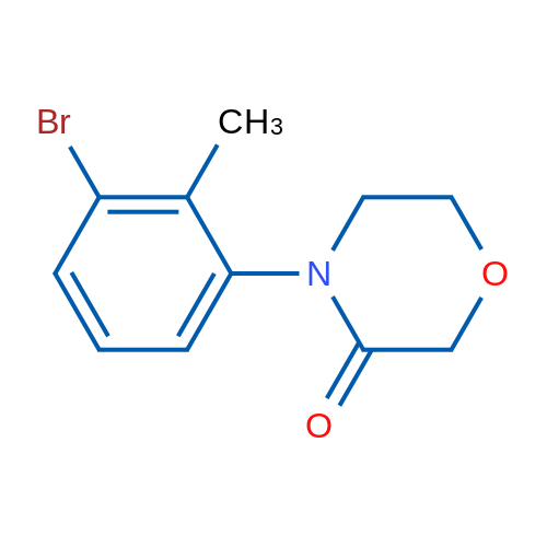 4-(3-Bromo-2-methyl-phenyl)-morpholin-3-one 1g