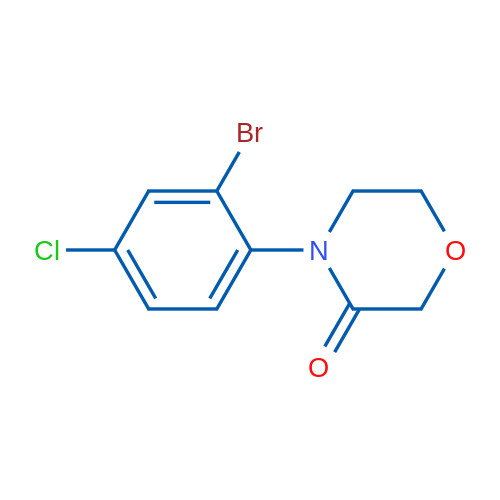 4-(2-Bromo-4-chloro-phenyl)-morpholin-3-one 1g