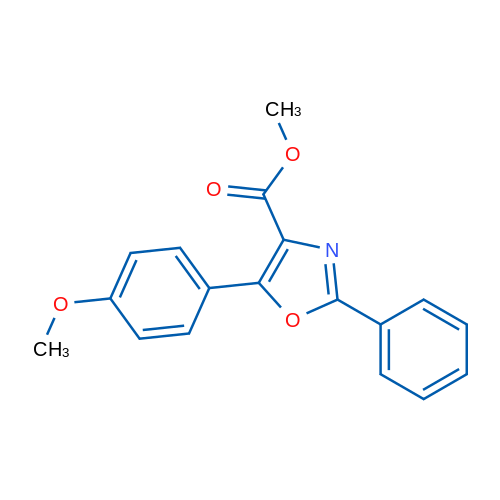 Methyl 5-(4-methoxyphenyl)-2-phenyloxazole-4-carboxylate 1g
