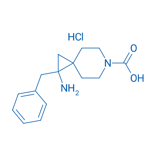 1-Amino-1-benzyl-6-azaspiro[2.5]octane-6-carboxylic acid hydrochloride 100mg