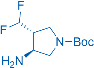 tert-Butyl (3S,4R)-3-amino-4-(difluoromethyl)pyrrolidine-1-carboxylate 100mg