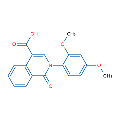2-(2,4-Dimethoxyphenyl)-1-oxo-1,2-dihydroisoquinoline-4-carboxylic acid 5g