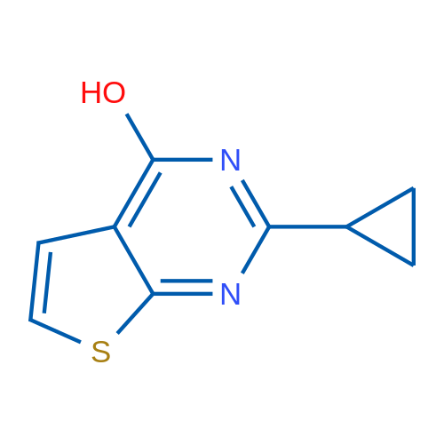 2-Cyclopropylthieno[2,3-d]pyrimidin-4-ol 1g