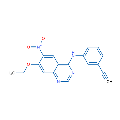 7-Ethoxy-N-(3-ethynylphenyl)-6-nitroquinazolin-4-amine 1g