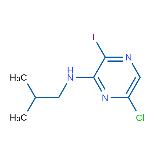 6-Chloro-3-iodo-N-isobutylpyrazin-2-amine 1g