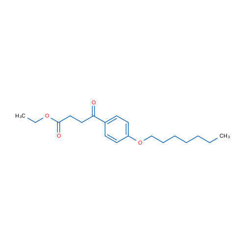 Ethyl 4-(4-heptyloxyphenyl)-4-oxobutyrate 1g
