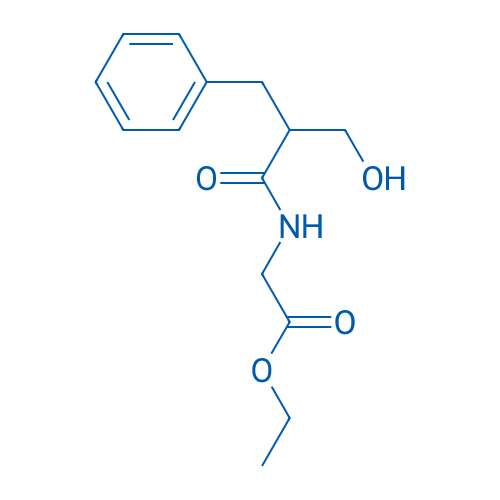Ethyl 2-(2-benzyl-3-hydroxypropanamido)acetate 250mg