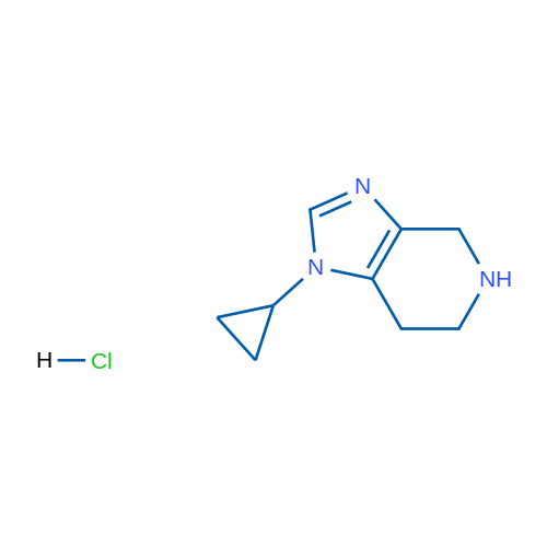 1-Cyclopropyl-1H,4H,5H,6H,7H-imidazo[4,5-c]pyridine hydrochloride 1g