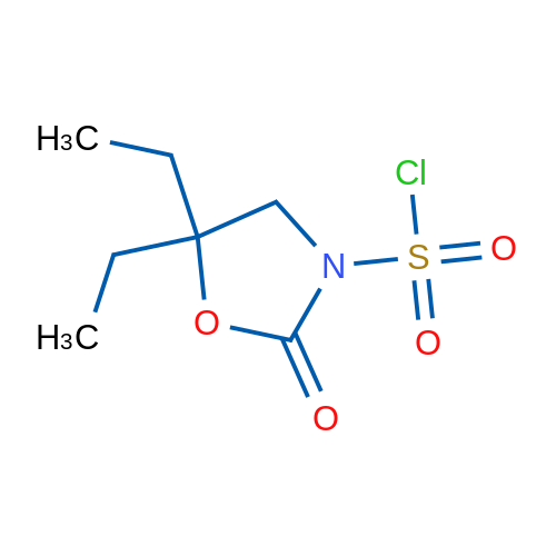 5,5-Diethyl-2-oxo-1,3-oxazolidine-3-sulfonyl chloride 1g