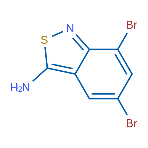 5,7-Dibromobenzo[c]isothiazol-3-amine 1g