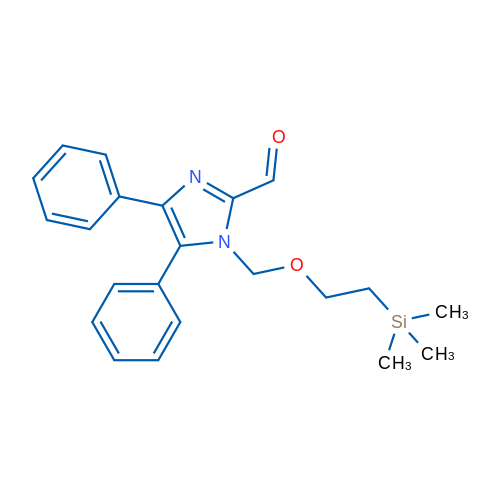 4,5-Diphenyl-1-((2-(trimethylsilyl)ethoxy)methyl)-1H-imidazole-2-carbaldehyde 5g