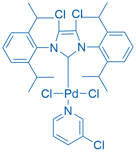 (SP-4-1)-[1,3-Bis[2,6-bis(1-methylethyl)phenyl]-4,5-dichloro-1,3-dihydro-2H-imidazol-2-ylidene]dichloro(3-chloropyridine-κN)palladium 100mg