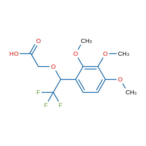 2-(2,2,2-Trifluoro-1-(2,3,4-trimethoxyphenyl)ethoxy)acetic acid 1g