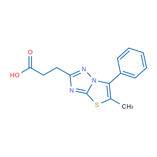 3-(5-Methyl-6-phenylthiazolo[3,2-b][1,2,4]triazol-2-yl)propanoic acid 5g