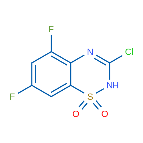 3-Chloro-5,7-difluoro-2H-benzo[e][1,2,4]thiadiazine 1,1-dioxide 1g