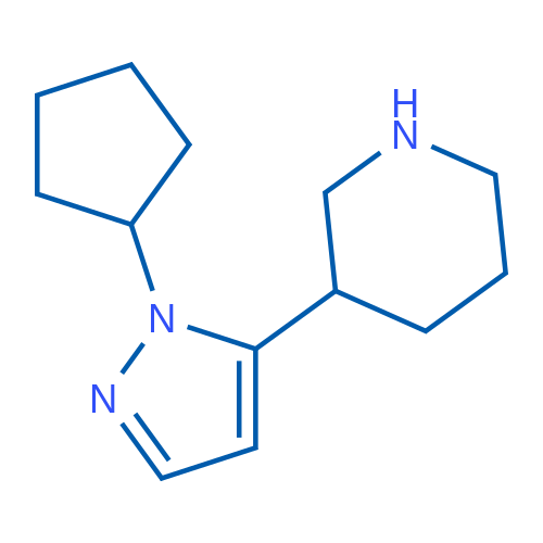 3-(1-Cyclopentyl-1H-pyrazol-5-yl)piperidine 1g
