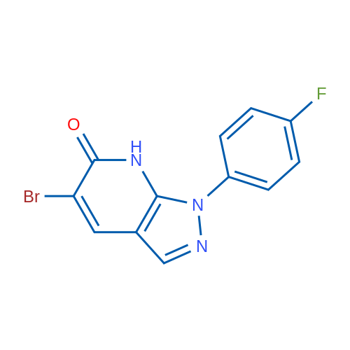 5-Bromo-1-(4-fluorophenyl)-1H-pyrazolo[3,4-b]pyridin-6(7H)-one 1g