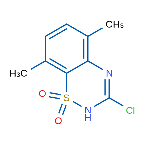 3-Chloro-5,8-dimethyl-2H-benzo[e][1,2,4]thiadiazine 1,1-dioxide 1g