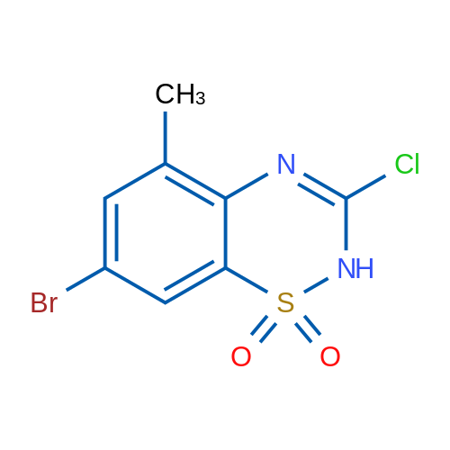 7-Bromo-3-chloro-5-methyl-2H-benzo[e][1,2,4]thiadiazine 1,1-dioxide 1g