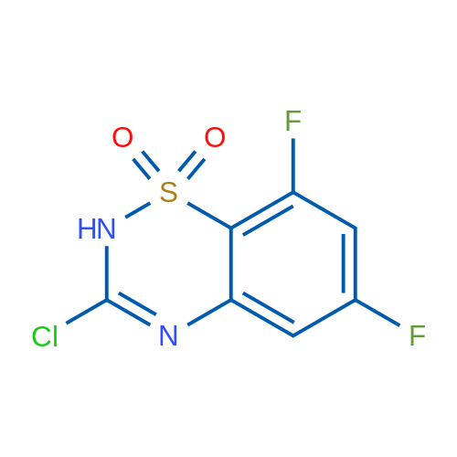 3-Chloro-6,8-difluoro-2H-benzo[e][1,2,4]thiadiazine 1,1-dioxide 1g
