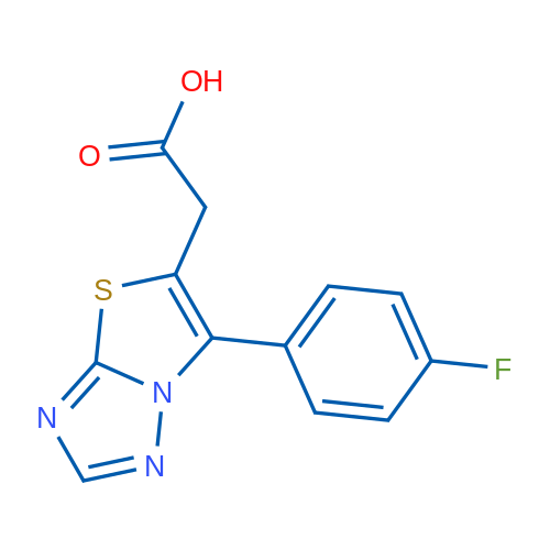 2-(6-(4-Fluorophenyl)thiazolo[3,2-b][1,2,4]triazol-5-yl)acetic acid 1g