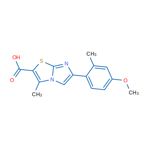 6-(4-Methoxy-2-methylphenyl)-3-methylimidazo[2,1-b]thiazole-2-carboxylic acid 5g