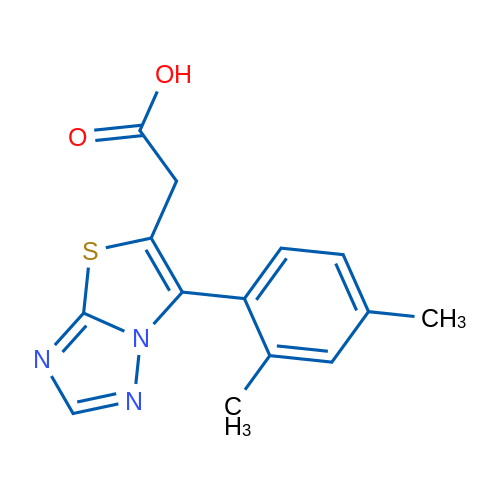 2-(6-(2,4-Dimethylphenyl)thiazolo[3,2-b][1,2,4]triazol-5-yl)acetic acid 5g
