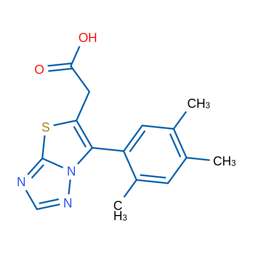 2-(6-(2,4,5-Trimethylphenyl)thiazolo[3,2-b][1,2,4]triazol-5-yl)acetic acid 1g