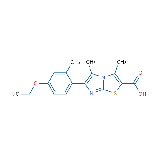 6-(4-Ethoxy-2-methylphenyl)-3,5-dimethylimidazo[2,1-b]thiazole-2-carboxylic acid 1g