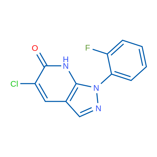 5-Chloro-1-(2-fluorophenyl)-1H-pyrazolo[3,4-b]pyridin-6(7H)-one 1g