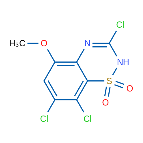 3,7,8-Trichloro-5-methoxy-2H-benzo[e][1,2,4]thiadiazine 1,1-dioxide 1g