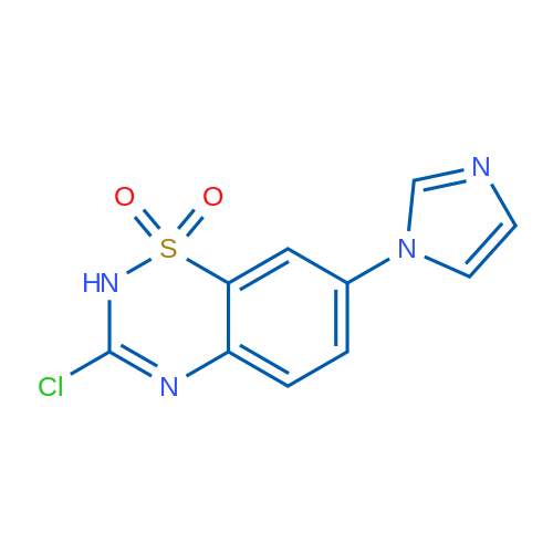 3-Chloro-7-(1H-imidazol-1-yl)-2H-benzo[e][1,2,4]thiadiazine 1,1-dioxide 1g