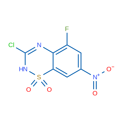3-Chloro-5-fluoro-7-nitro-2H-benzo[e][1,2,4]thiadiazine 1,1-dioxide 1g