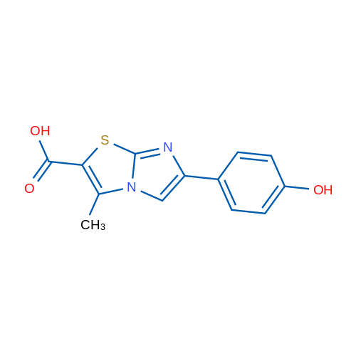 6-(4-Hydroxyphenyl)-3-methylimidazo[2,1-b]thiazole-2-carboxylic acid 5g