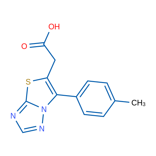 2-(6-(p-Tolyl)thiazolo[3,2-b][1,2,4]triazol-5-yl)acetic acid 1g