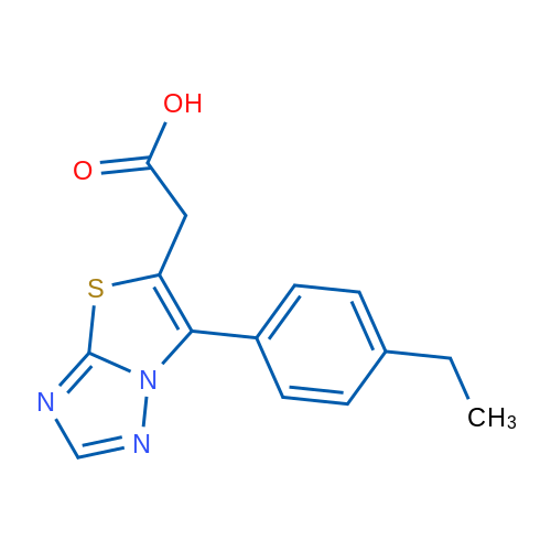 2-(6-(4-Ethylphenyl)thiazolo[3,2-b][1,2,4]triazol-5-yl)acetic acid 1g
